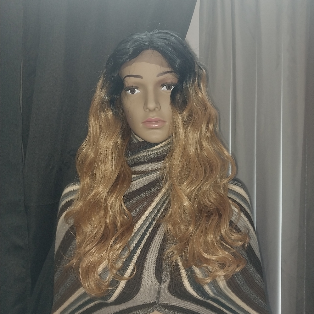 Sensationnel Synthetic Empress Edge Custom Lace Front Wig Body Wave T1B/27